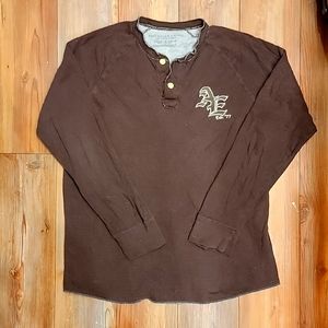 American Eagle men's henley